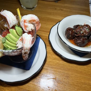 Bacall's - @chewzandbooze Shrimp Cocktail and Meatballs - New American Near Me - New York, New York