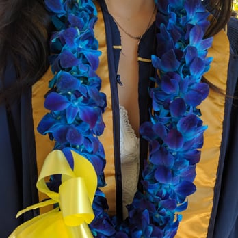 Kimmie's Floral Design - Gorgeous blue Orchid lei - Floral Designers Near Me