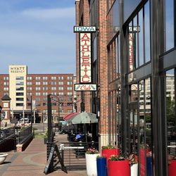 Iowa Athletic Club - Exterior signage
