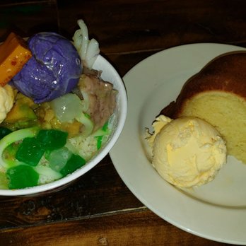 Caribbean Haven - Halo halo and rum cake a la mode - Caribbean Near Me - Ventura, California