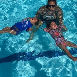 Nova Swim School - Tabitha with 21 month old twins