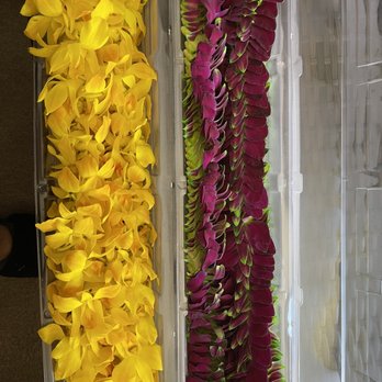 Island Leis & Bouquets - The 2 leis we got for my sister. - Florists Near Me - Carson, California