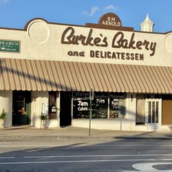 Burke's Bakery & Delicatessen - Outside from across the street.