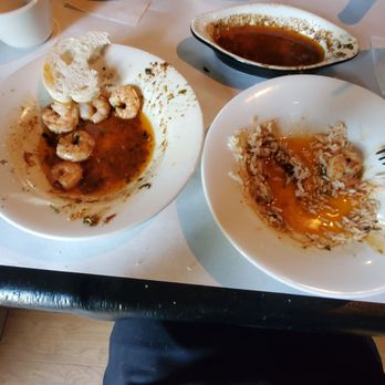 Half Shell Oyster House - Shrimp Orleans, extra Orleans sauce and white rice - Seafood Near Me - Biloxi, Mississippi Half Shell Oyster House - Shrimp Orleans, extra Orleans sauce and white rice - Seafood Near Me - Biloxi, Mississippi