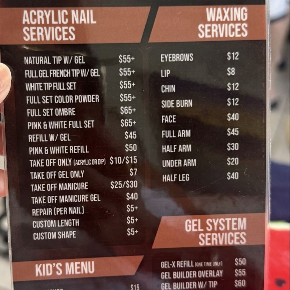 Nina Organic Nails & Spa - Menu of services - Nail Salons Near Me - San Dimas, California