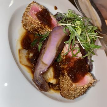 Cafe Hiro - Seared sesame seed crusted ahi tuna - Italian Near Me - Cypress, California Cafe Hiro - Seared sesame seed crusted ahi tuna - Italian Near Me - Cypress, California