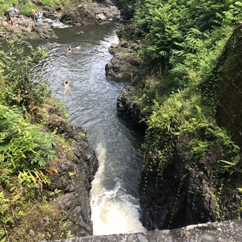 Ching's Pond - Legend says people jump from here. To me this is nuts! - Swimming Pools Near Me - Hana, Hawaii Ching's Pond - Legend says people jump from here. To me this is nuts! - Swimming Pools Near Me - Hana, Hawaii