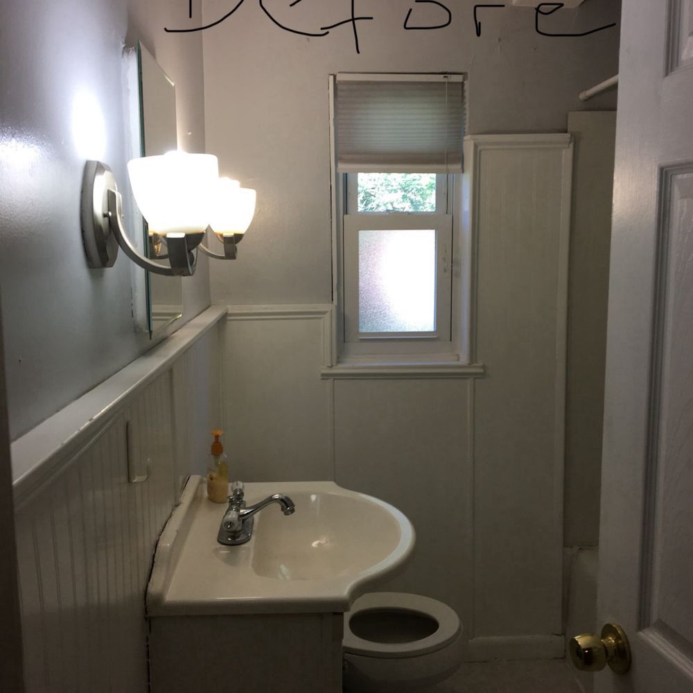 R & O Remodeling - The before version of the bathroom! What a transformation! - Painters Near Me R & O Remodeling - The before version of the bathroom! What a transformation! - Painters Near Me
