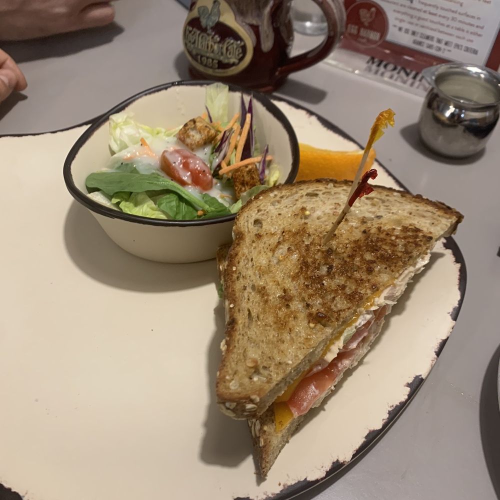 Egg Harbor Café - Half tuna melt with side salad - Breakfast & Brunch Near Me - Naperville, Illinois Egg Harbor Café - Half tuna melt with side salad - Breakfast & Brunch Near Me - Naperville, Illinois