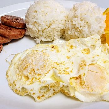 Sam Sato's - Classic breakfast selected w/over easy eggs, steamed rice & Portuguese sausage (8/29/25) - Bakeries Near Me - Wailuku, Hawaii Sam Sato's - Classic breakfast selected w/over easy eggs, steamed rice & Portuguese sausage (8/29/25) - Bakeries Near Me - Wailuku, Hawaii