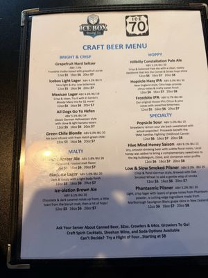 Menu photo 3 Icebox Brewing North Main Taproom Las Cruces, NM Menu photo 3 Icebox Brewing North Main Taproom Las Cruces, NM
