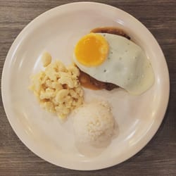 L&L Hawaiian BBQ - Loco Moco Mini is a good option for those looking for a breakfast-like meal, but not too filling.