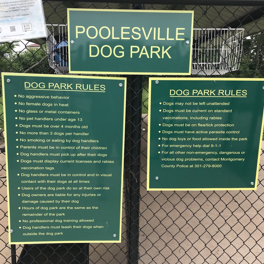 Poolesville Dog Park - Park rules - Dog Parks Near Me - Poolesville, Maryland Poolesville Dog Park - Park rules - Dog Parks Near Me - Poolesville, Maryland