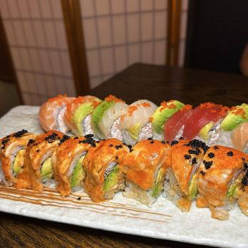 Hamachi 34 - Rainbow Roll Sex on the Beach Roll - Japanese Near Me - New York, New York Hamachi 34 - Rainbow Roll Sex on the Beach Roll - Japanese Near Me - New York, New York