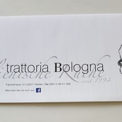 Trattoria Bologna - Take home menu. Can call to order pick up.