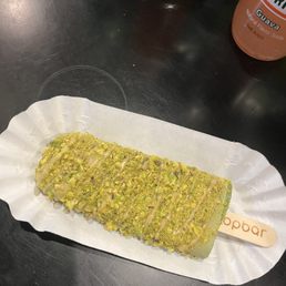 Chocolate covered pistachio