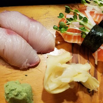 Akasaka - King Salmon and hamachi sushi so fresh - Japanese Near Me - Honolulu, Hawaii
