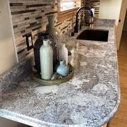 CG Granite Countertops - Extended counter 12 inches and added curve