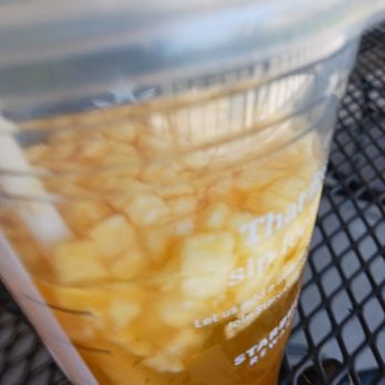 Starbucks - Pineapple drink. July 13, 2022 - Coffee & Tea Near Me - Fremont, California Starbucks - Pineapple drink. July 13, 2022 - Coffee & Tea Near Me - Fremont, California