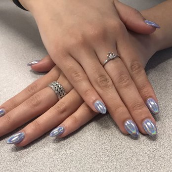 Protip Nails Spa - Holographic with purple underneath by Mai - Nail Salons Near Me - San Jose, California
