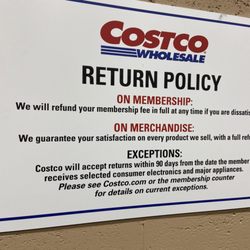 Costco Wholesale - Costco's return policy (in theory)