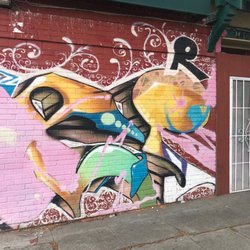 Alien Aiming a Crossbow - Right side of mural