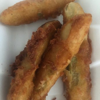 Killa Dogz - Fried pickles (we ate half of them before taking the pic) - Hot Dogs Near Me - Baltimore, Maryland Killa Dogz - Fried pickles (we ate half of them before taking the pic) - Hot Dogs Near Me - Baltimore, Maryland