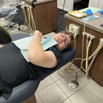 Andrew Powless, DMD - Getting ready for the check up and dental cleaning! Justin has had serious dental issues his entire 24 years! The staff makes it enjoyable! - General Dentistry Near Me - Tampa, Florida Andrew Powless, DMD - Getting ready for the check up and dental cleaning! Justin has had serious dental issues his entire 24 years! The staff makes it enjoyable! - General Dentistry Near Me - Tampa, Florida