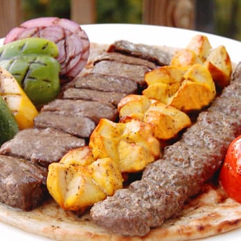 Sorrento Grill - Combo Grilled Chicken, Ground Beef and Lamb Kabob - Middle Eastern Near Me - Herndon, Virginia Sorrento Grill - Combo Grilled Chicken, Ground Beef and Lamb Kabob - Middle Eastern Near Me - Herndon, Virginia