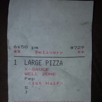 Capris Pizza - Ordered All pepperoni Half Sausage Half Jalapeño, and Of course my Pizza was Still made Wrong & it was Clearly Not entered Correctly. - Pizza Near Me - Whiting, Indiana