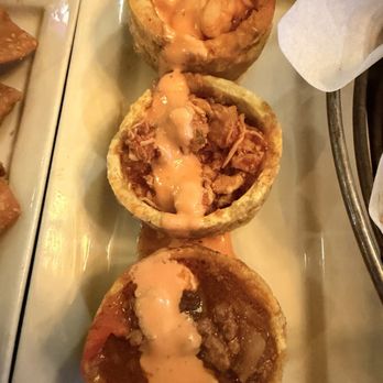 Havana Central - Tostones Rellenos--chicken, beef, & shrimp - Cuban Near Me - New York, New York Havana Central - Tostones Rellenos--chicken, beef, & shrimp - Cuban Near Me - New York, New York