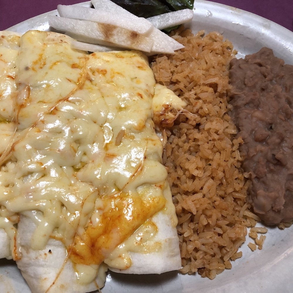 Bean and Cheese Burrito dinner add cheese on top