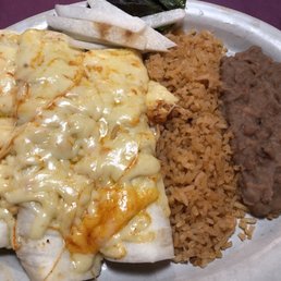Bean and Cheese Burrito dinner add cheese on top