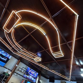 The Horseshoe - The neon ceiling light. - Breakfast & Brunch Near Me - Benson, Arizona The Horseshoe - The neon ceiling light. - Breakfast & Brunch Near Me - Benson, Arizona