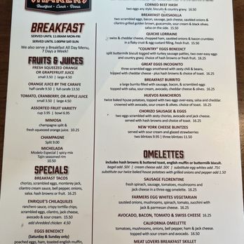 Shakers - Menu, 04/19/25 - Diners Near Me - South Pasadena, California