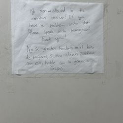 7-Eleven - This was on the women's restroom door