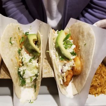 Chili's - Shrimp tacos with a side of rice and black beans - Bars Near Me - Sacramento, California Chili's - Shrimp tacos with a side of rice and black beans - Bars Near Me - Sacramento, California