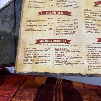 King’s Falafel - Menu - Mediterranean Near Me - Jersey City, New Jersey King’s Falafel - Menu - Mediterranean Near Me - Jersey City, New Jersey