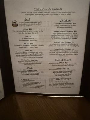 Menu photo 1 Ted Nelson's Steakhouse Montrose, CO Menu photo 1 Ted Nelson's Steakhouse Montrose, CO