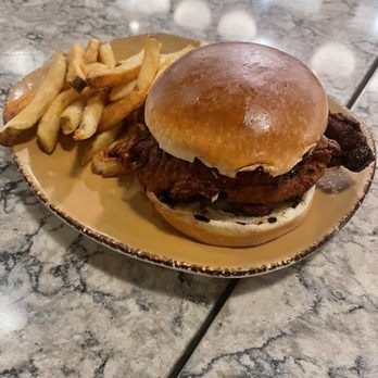 Urban Plates - Crispy Chicken Sandwich Fries - New American Near Me - Long Beach, California