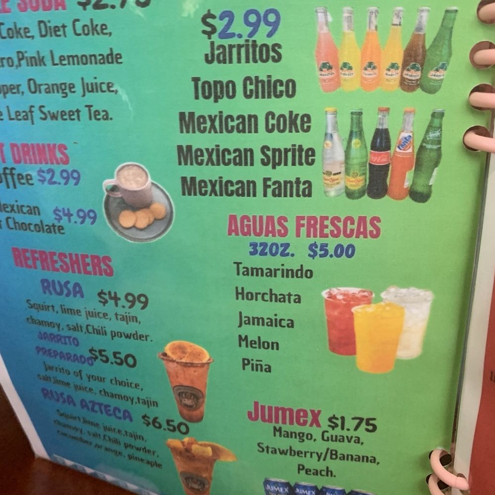 Delicias Aztecas - Drink menu - Mexican Near Me - Marrero, Louisiana Delicias Aztecas - Drink menu - Mexican Near Me - Marrero, Louisiana
