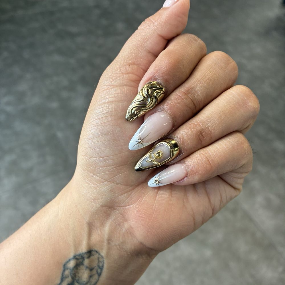 Star Nails - Cindy nailed this set - Nail Salons Near Me - Fountain Valley, California Star Nails - Cindy nailed this set - Nail Salons Near Me - Fountain Valley, California