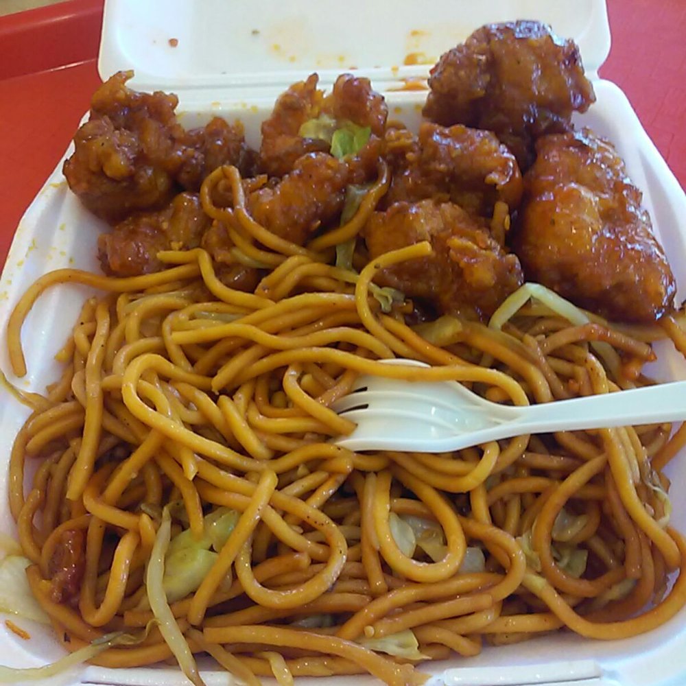 Happy Panda - My portion after serving my gf some. Orange chicken is amazing. - Chinese Near Me - Oxnard, California