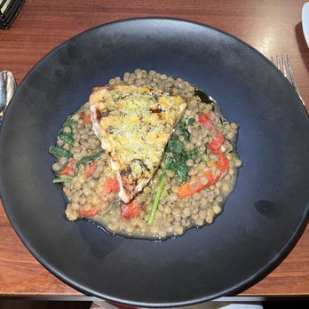 Gusto Grill - Swordfish with lentil not that good.  The lentils were a bunch of mush. - Bars Near Me - East Brunswick, New Jersey
