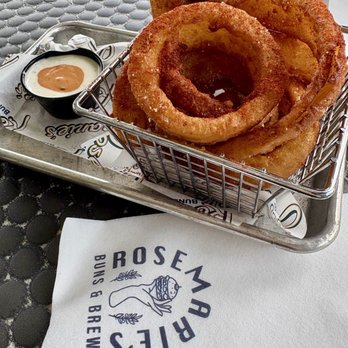 Rosemarie's Buns and Brews - Classic Onion Rings - Burgers Near Me - Encinitas, California Rosemarie's Buns and Brews - Classic Onion Rings - Burgers Near Me - Encinitas, California