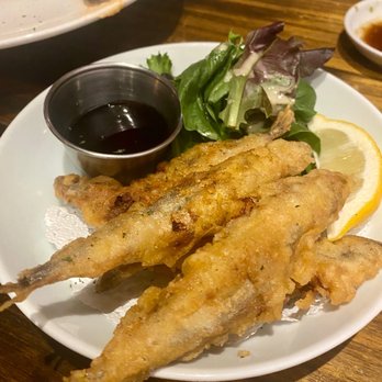 Kaori Sushi - $7 SHISHAMO FURAI (4/5) - 1st time I've seen it fried! Was yummy, but love the grilled version better. Props for creativity! - Sushi Bars Near Me - Fullerton, California Kaori Sushi - $7 SHISHAMO FURAI (4/5) - 1st time I've seen it fried! Was yummy, but love the grilled version better. Props for creativity! - Sushi Bars Near Me - Fullerton, California