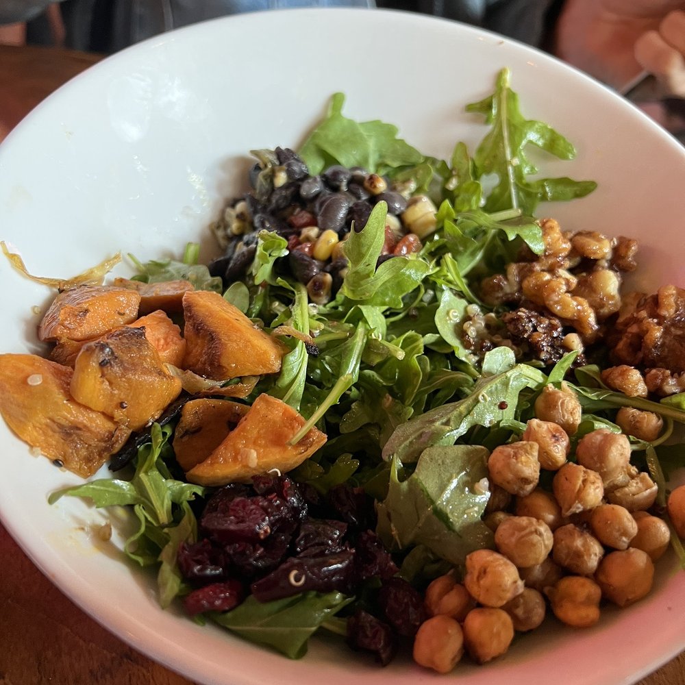 Geddy's - Quinoa, Roasted Sweet Potatoes & Burrata (minus the burrata) - Seafood Near Me - Bar Harbor, Maine