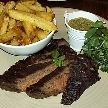 Rum & Sugar - Bavette steak and triple cooked chips - Bars Near Me - London, XGL Rum & Sugar - Bavette steak and triple cooked chips - Bars Near Me - London, XGL