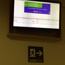 Hospital 9 de Julho - Um dos painéis para acompanhar o atendimento.