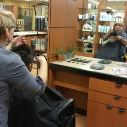 Dillard's - Master stylist Dinah Rodriguez applying her talented skills on this little young man, Max. (;